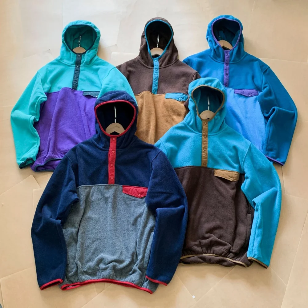 

2025 New Patag Outdoor Fleece Jacket Autumn Winter Hooded Pullover Trendy Polar Fleece Sweatshirt Lamb Wool Coat