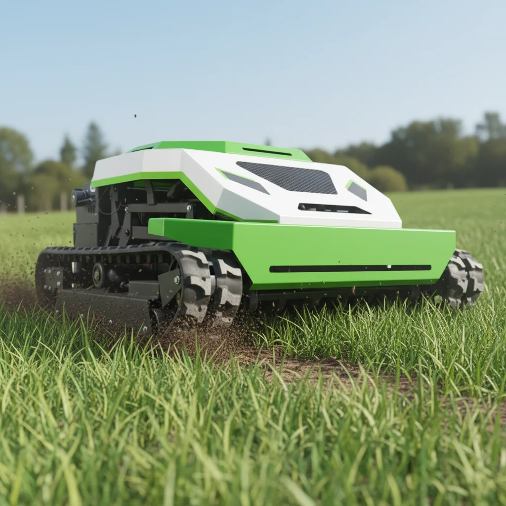 Slope Applicable Remote Control Tracked Mower Crawler Lawn Cutter for Farm and Garden