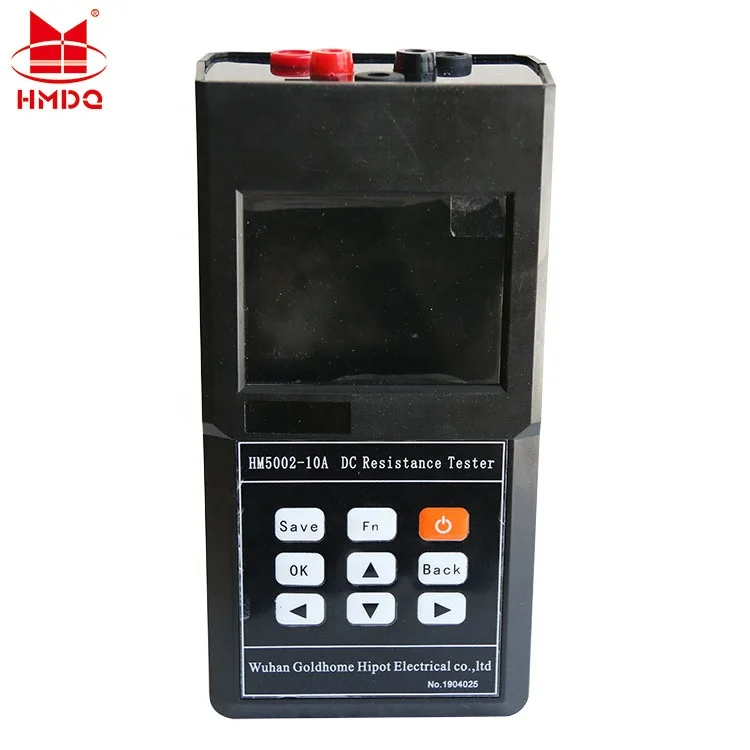 10A Transformer DC Resistance Tester with built in battery portable winding resistance meter