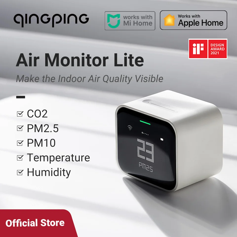 qingping 空気品質モニター、Apple HomeKit に対応可能、Wi-Fi 接続
