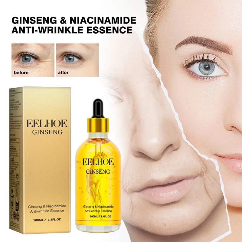 

Ginseng Serum Reduces Eye Fine Lines Nasolabial Folds Tightens Facial Skin Moisturizes Skin Serum