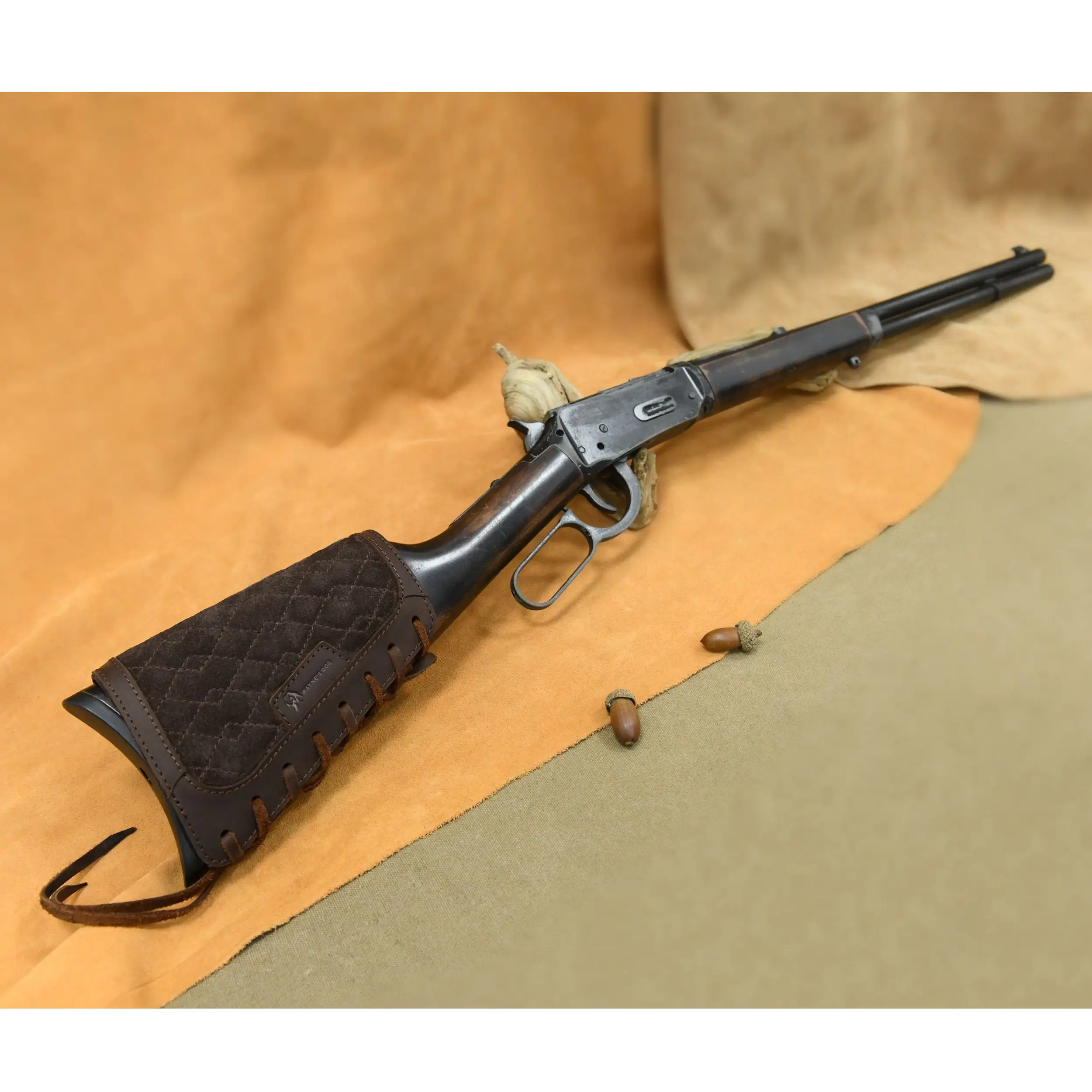 

Suede Leather Gun Butt Stock Cheek Recoil Pad/ Padded Rifle Strap, Shotgun Sling for Hunting Shooting