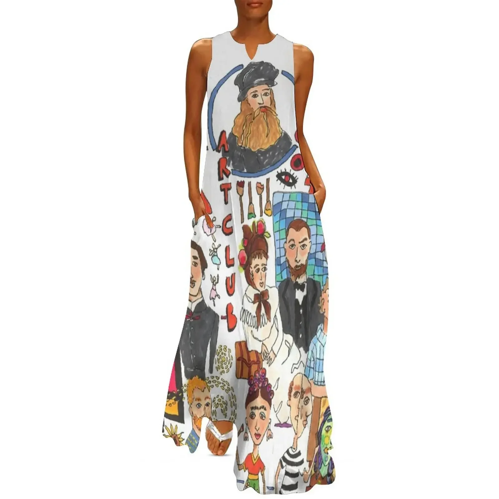 

Art Club Long Dress Women's dress women's summer dress 2025 Party dresses for pregnant women