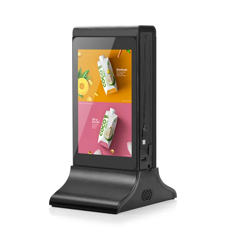 

20800mah Wifi Advertising Digital Display Power Bank Table Mobile Phone Charger For Restaurant
