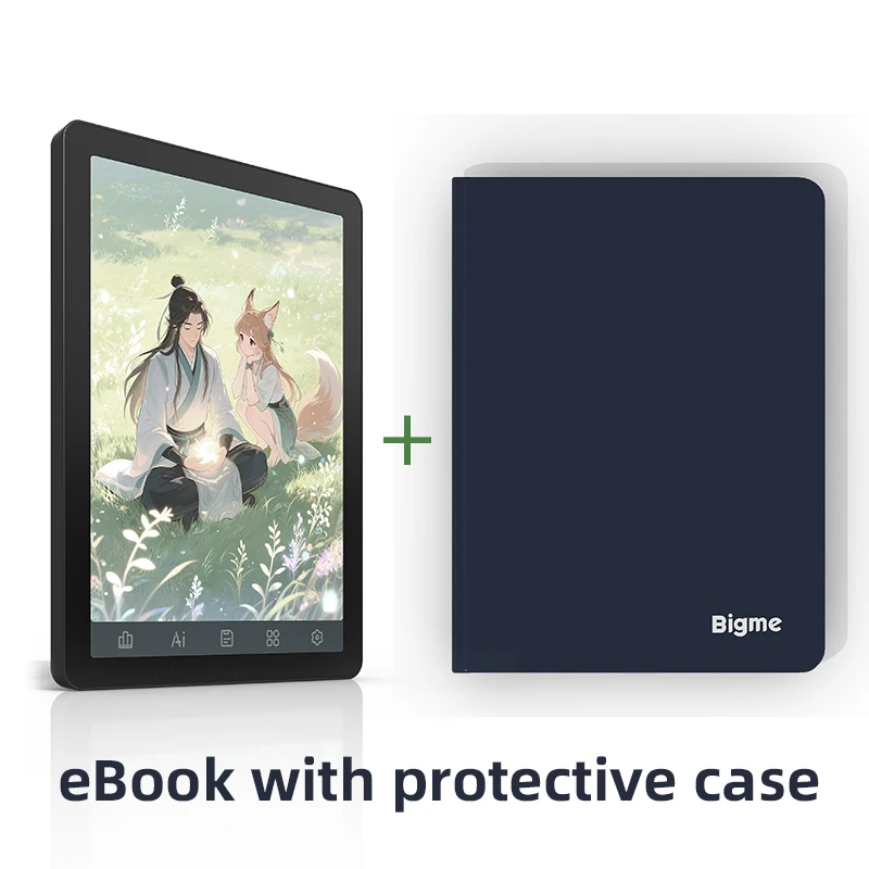 كتاب Bigme B6 الإلكتروني، قارئ الكتب الإلكترونية بالحبر الإلكتروني الملون مقاس 6 بوصات، ضوء أمامي 36 مستوى، نظام تشغيل Android 14 مع Google Play، قارئ تحكم العين