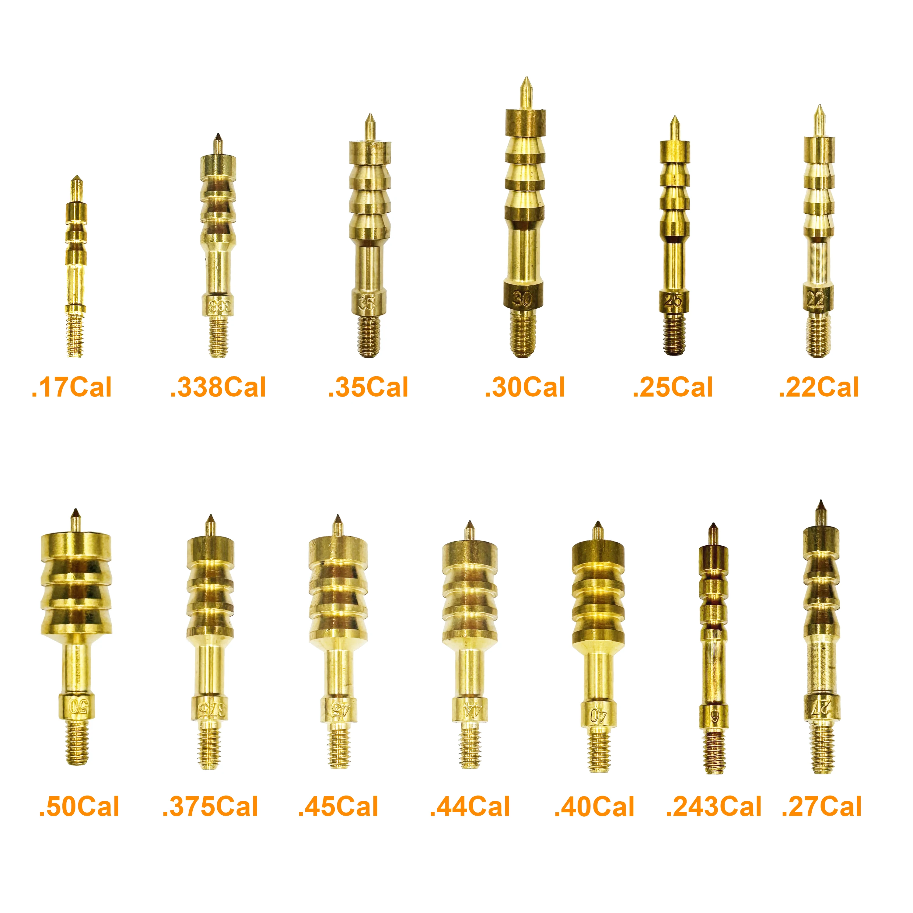 Универсальный набор для чистки пистолета для .17/.22Cal .243/.27 .30Cal Caliber, щетка для отверстий, пистолеты, набор щеток для чистки стержня для ухода за пистолетом