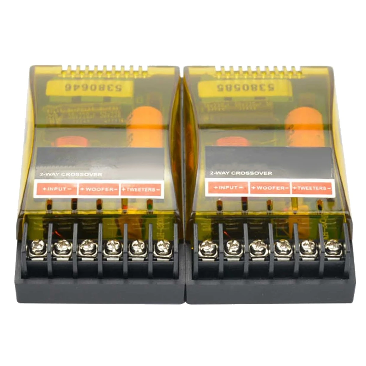 T35C 2PCS 2 Weg Auto Professionelle Stereo Audio Frequenz Teiler Stereo Woofer Lautsprecher Lautsprecher Crossover Filter