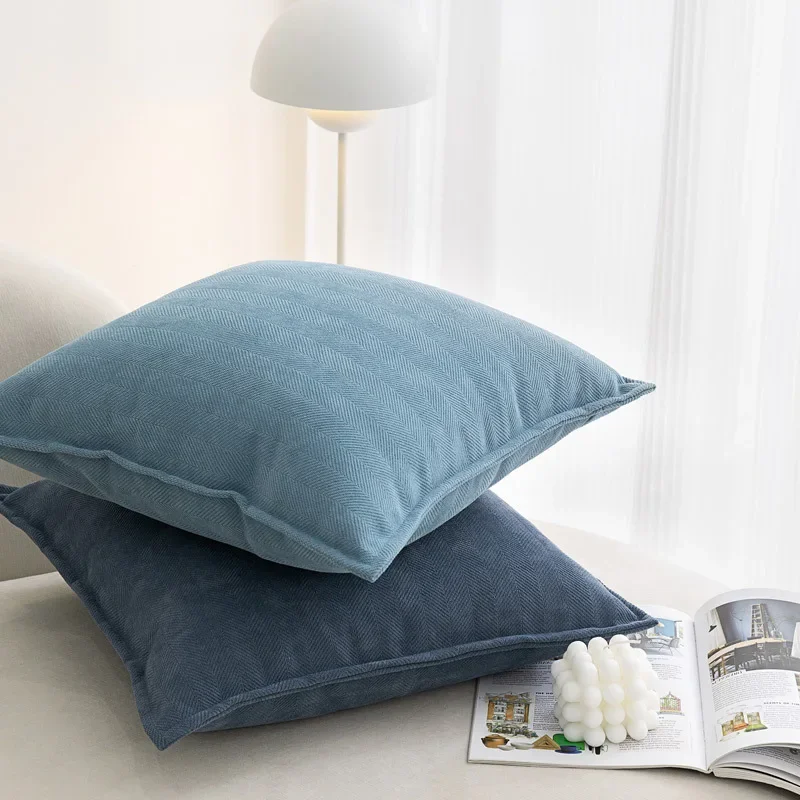 

INS Nordic Cushion Cover Thickened Solid Chenille Throw Pillow Covers 45x45cm for Sofa Bed Living Room Decor Funda Cojin