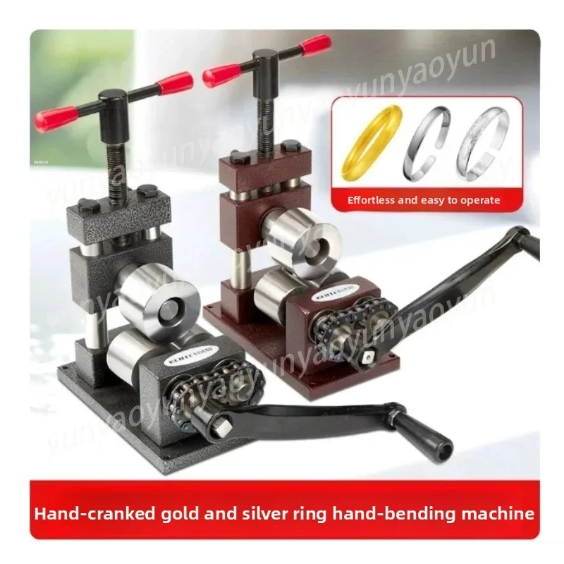 Gold Silver Ring Bracelet Curving Machine Welding Spot Flattening Tool Jewelry Processing Equipment