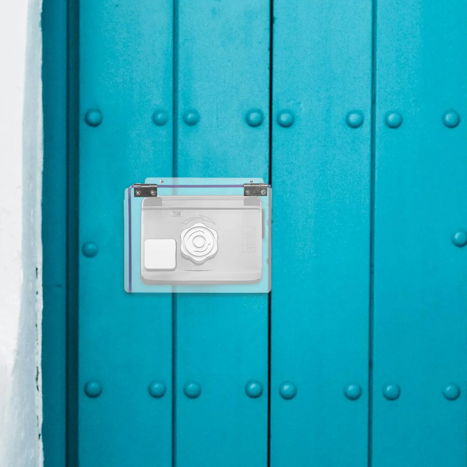 

Water-Resistant Acrylic Doorbell Rain Cover for Doorbell Small Access Control Attendance Machine Sun Rain Protection