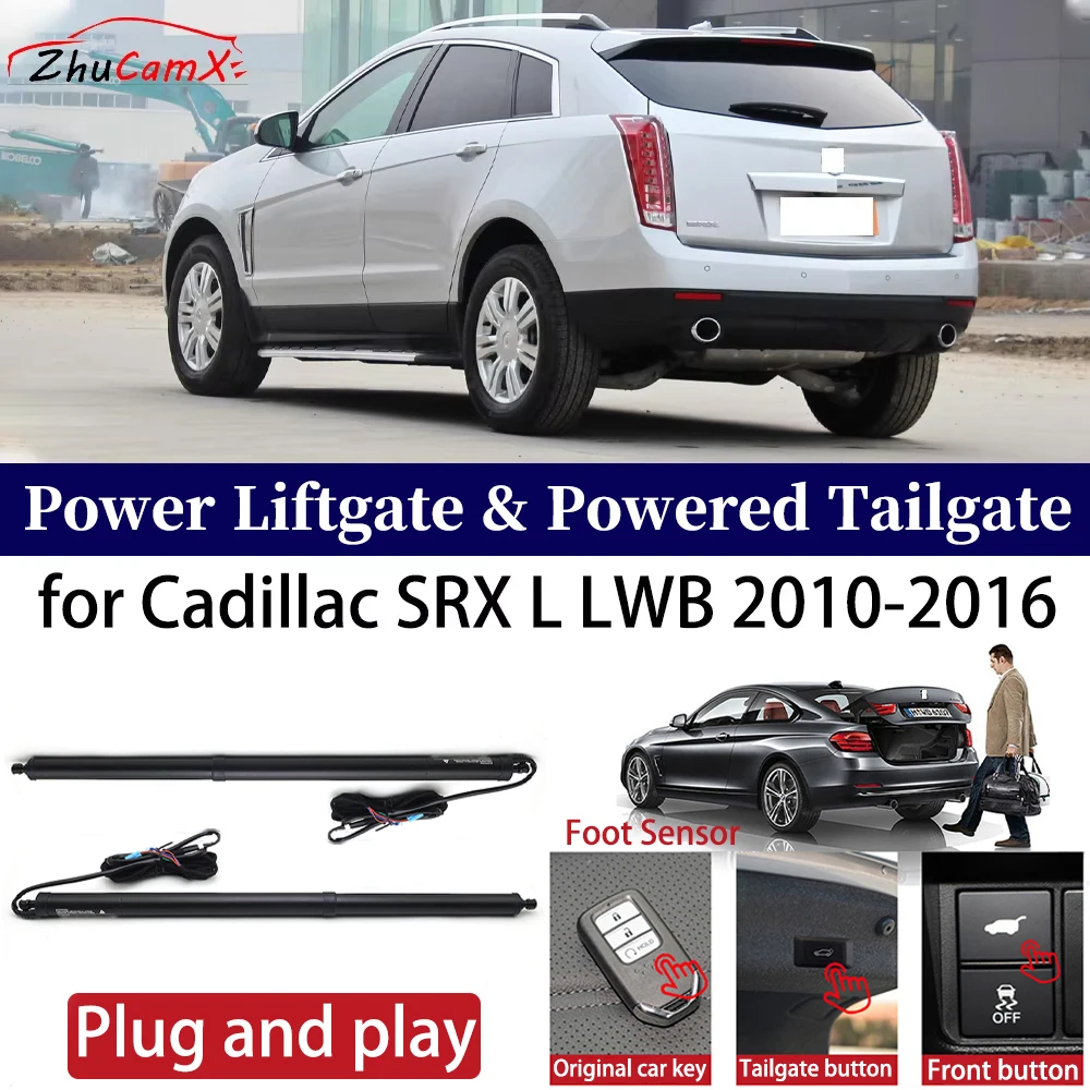 

ZhuCamX for Cadillac SRX L LWB 2010-2016 Car OEM Power Electric Automatic One-Click Smart Liftgate Tail Gate Strut Plug and play