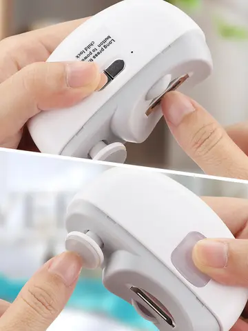 Tagliaunghie elettrico per levigare e lucidare con tagliaunghie automatico leggero, tagliaunghie ricaricabile per manicure per bambini adulti