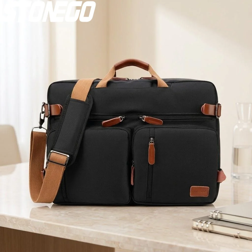 

Men Laptop Backpack 156 173 Inches Large Capacity Convertible Messenger Bag for Business Travel Waterproof Shoulder Bag