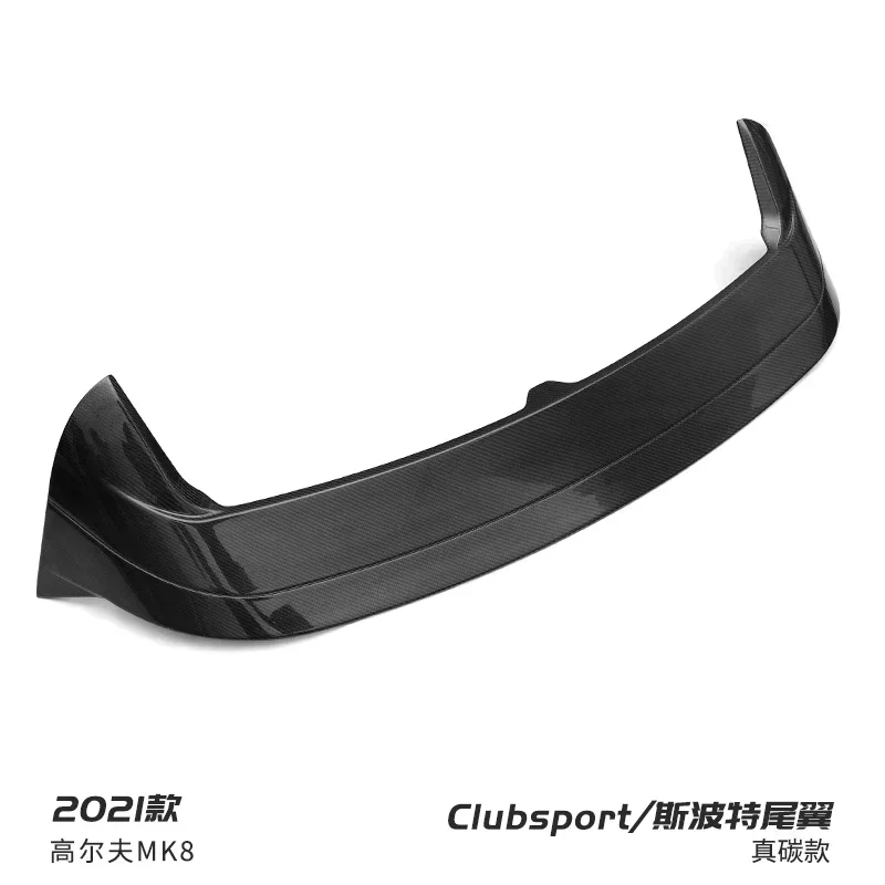 New! Black Spoiler for VOLKSWAGEN Golf MK8 Rline GTI Contrast Color Design Type GZ ABS Material Rear Wing