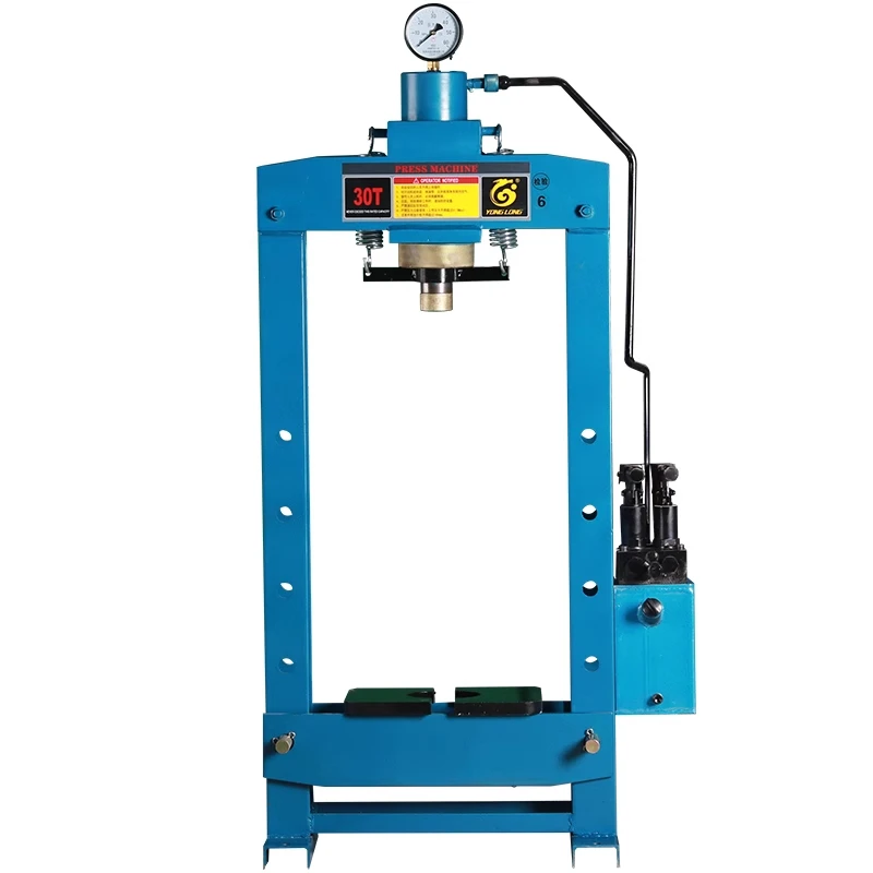 Manual 20T Hydraulic Press Bearing Gantry Forging Press Double Pressure Pump Stamping Press Die Hydraulic