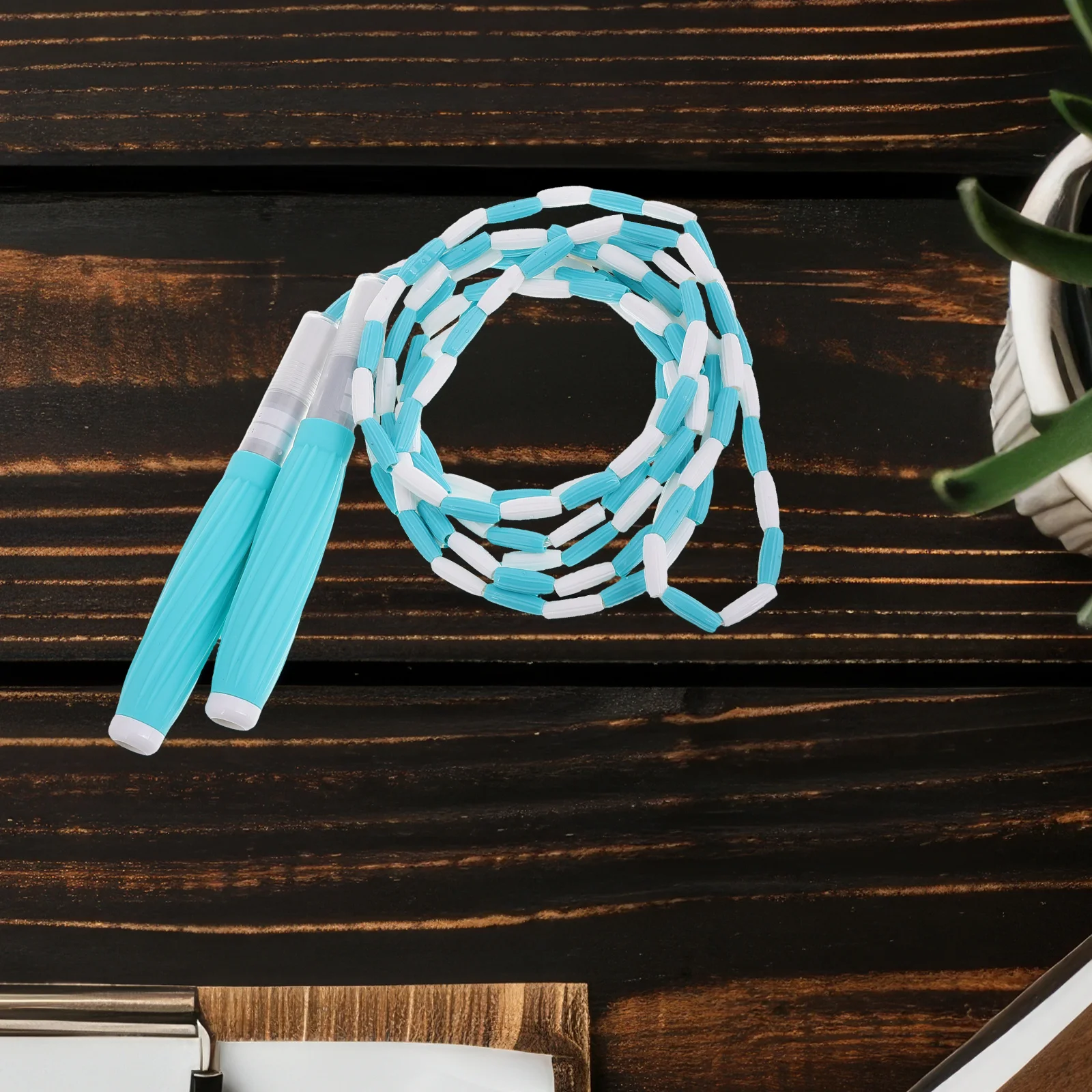 

1PC Children Rope Soft Beaded Pupils Silica Gel Adjustable Ropes Adjustable Jump Ropes for Kids Portable Training