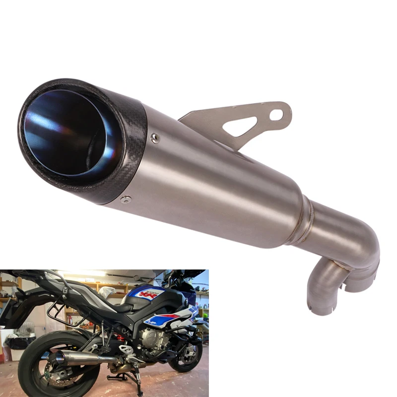 

Titanium Alloy Slip On For BM S1000XR 2015 - 2019 Motorcycle Exhaust Systems Link Pipe Carbon Fiber Muffler