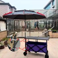 Fishing Chair Umbrella Holder 2pcs High Strength Aluminum Alloy Umbrella Clip Easy Installation Mount Clip With Adjustable Screw