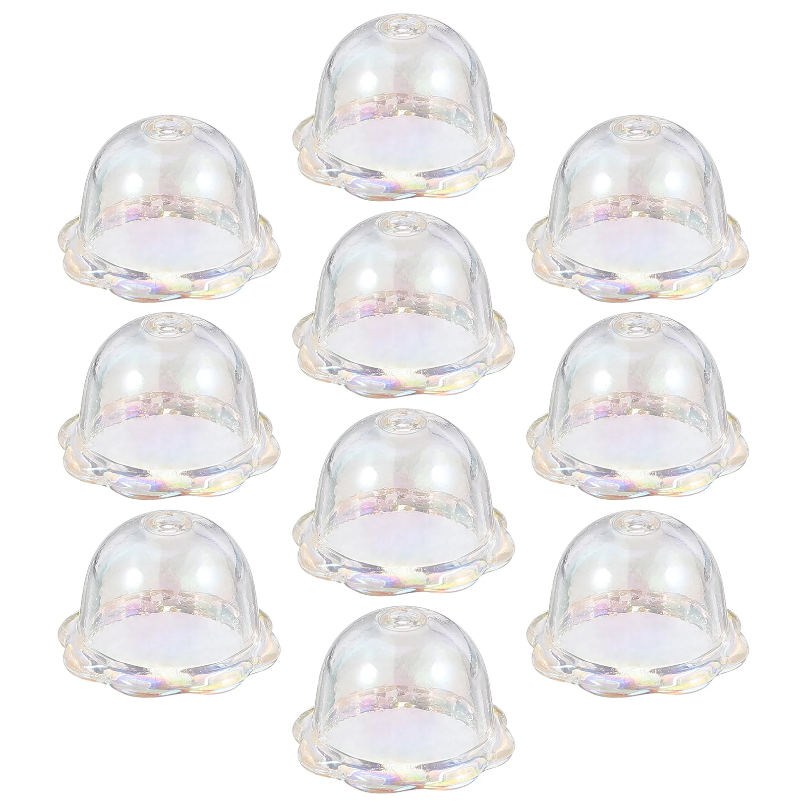 

Colorful Floral Bead Caps Transparent Wind Chime Beads Chimes Jewelry Pendants Outdoor Acrylic Fishing