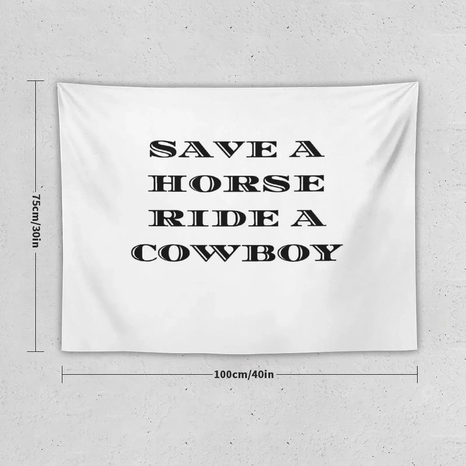 Save a horse, ride a cowboy Tapestry Korean Room Decor Decoration Bedroom Tapestry