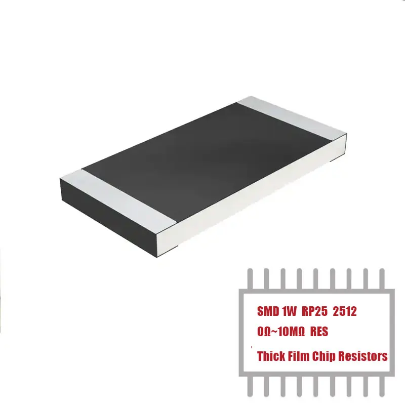 

MY GROUP 1000PCS 2512 (6432 Metric) 0Ohms~15Mohms 1% 5% 20% SMD Thick Film Chip Resistors in Stock