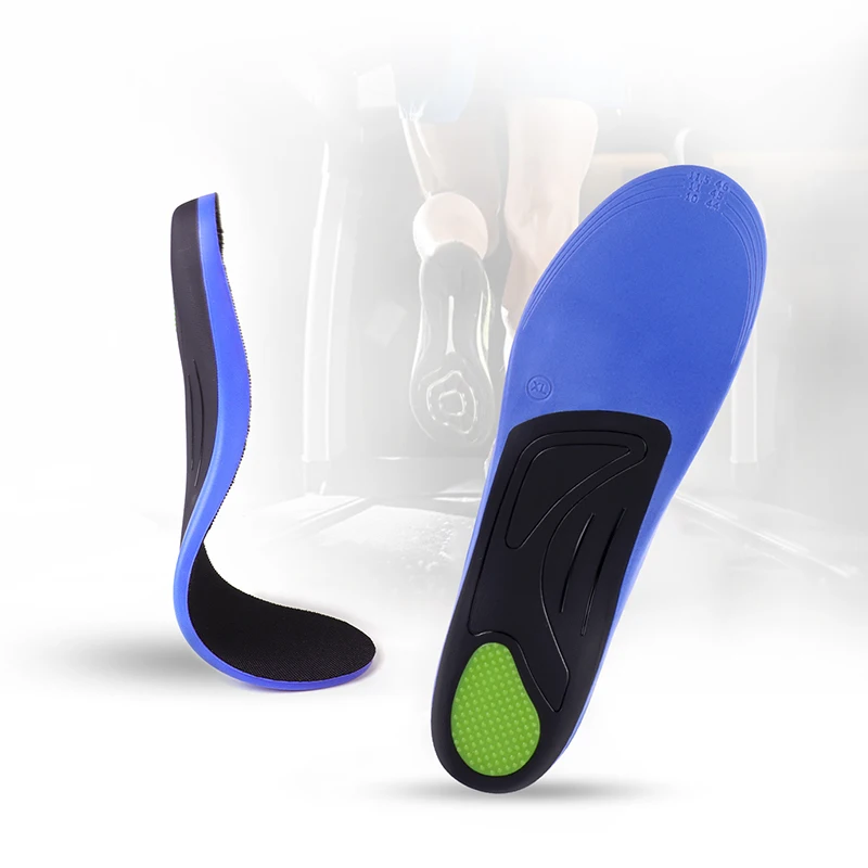 Dr-Designed Flat Feet Insoles - Shock Absorbing Arch Support for Athletic/Work Shoes | Anti-Slip & Moisture-Wicking Design