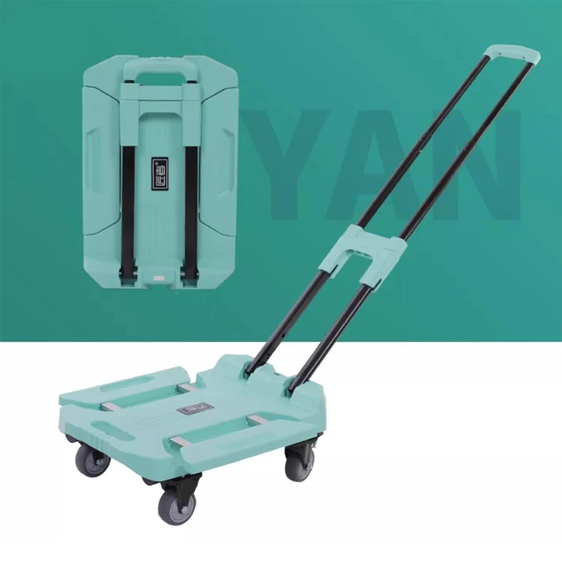 Extended Version 200kg Retractable Delivery Trolley Cart Hand Truck with Bungee Cord Portable Folding Cart with Wheels Shopping