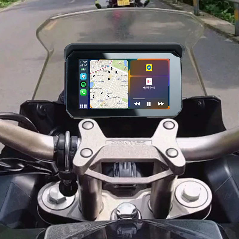 

Ottocast Lite C5 SE мотоциклетный дисплей беспроводной Apple CarPlay Android Авто Портативный водонепроницаемый Сенсорный Экран Moto навигация GPS