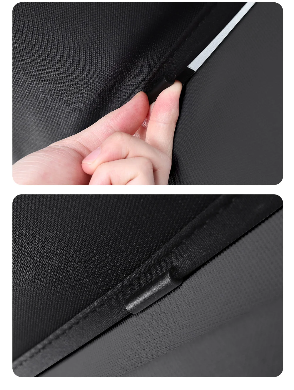YZ Für Tesla Model YL Graphene Black Sky Screen Sonnenschutz Wabenförmiger Dachfenster-Magnetschutzpanel – Detail 29