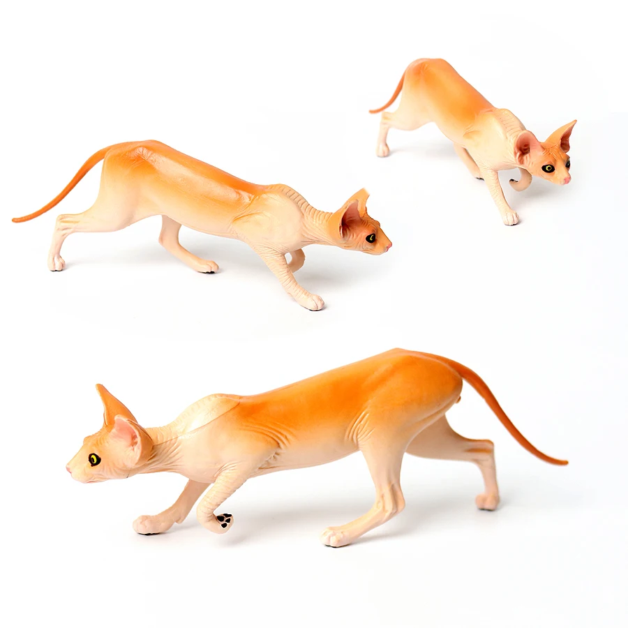 Realistyczne, urocze figurki kotów: perski, ragdoll, syjamski, lynx, sphynx, devon rex - dekoracja domu, kolekcja, zabawka dla dzieci, prezent.
