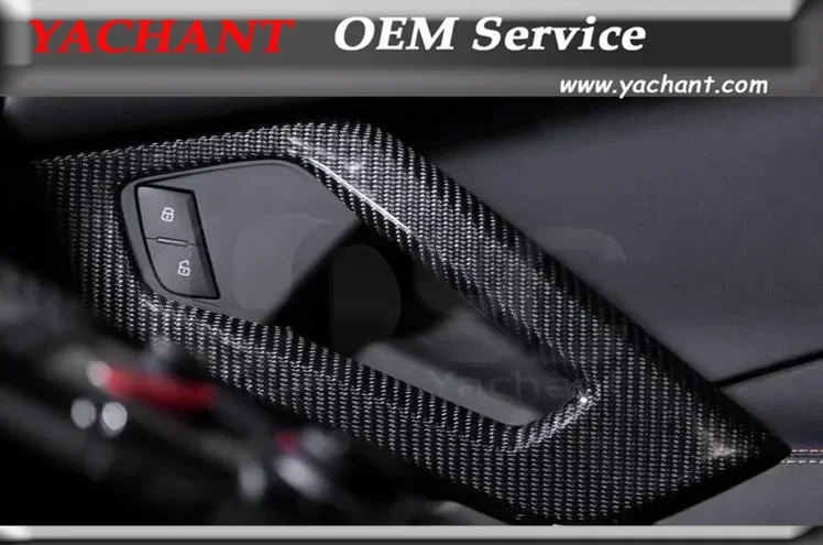 

Car-Styling Dry Carbon Fiber Inner Door Handle Panel 2 Pcs Fit For 2011-2014 Aventador LP700 Inner Door Handle Panel