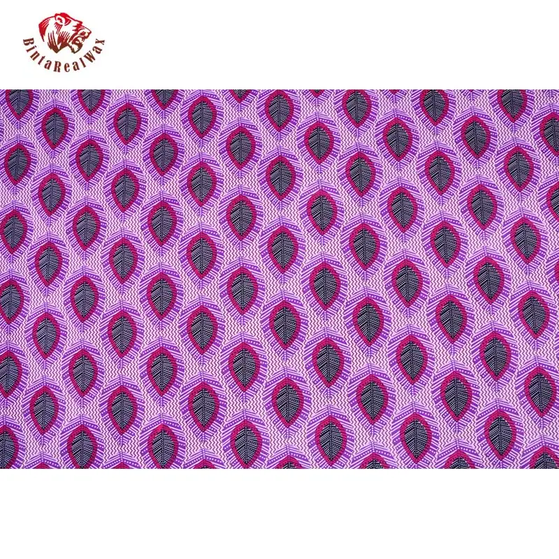 BintaRealWax 2022 Africa Fabric BY the Yard Polyester Sewing Material High Quality 6 Yards Fabrics for Party Dress FP6179