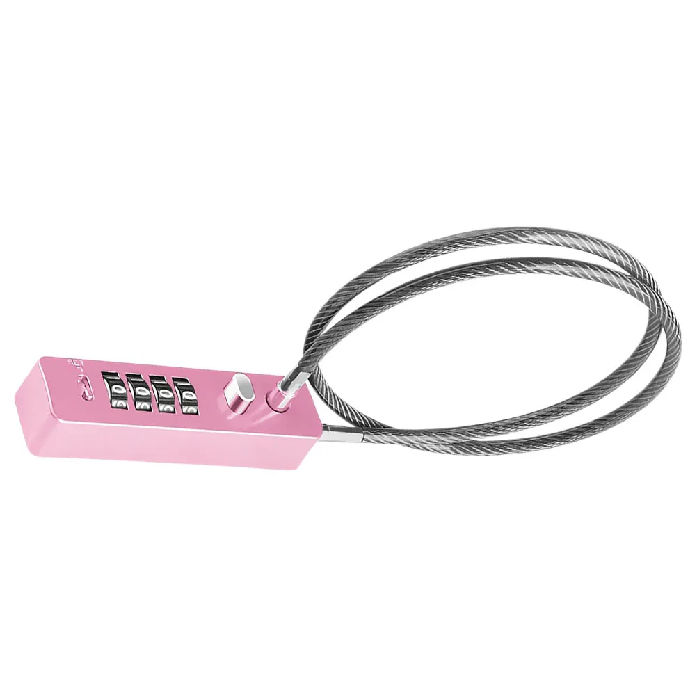 

Combination Cable Lock 4-Digit Steel Wire Anti-Theft for Motorbike Electric Bike Cabinet Door Outdoor Weather Resistant