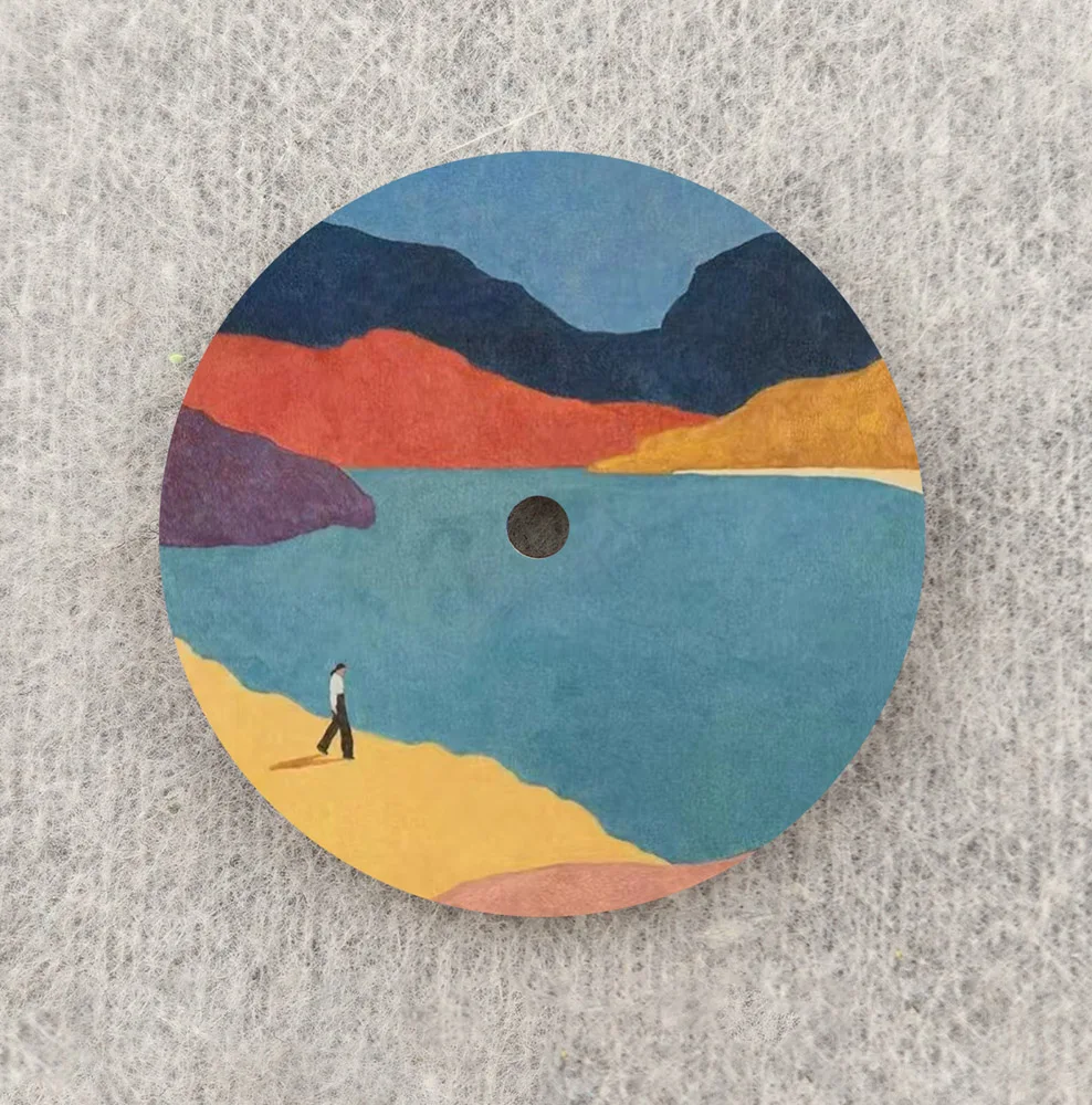 Nh35 dial artístico originalidade dial 28.5mm dial se encaixa nh35/nh36 movimento relógio peças acessórios de substituição mostrador personalizado