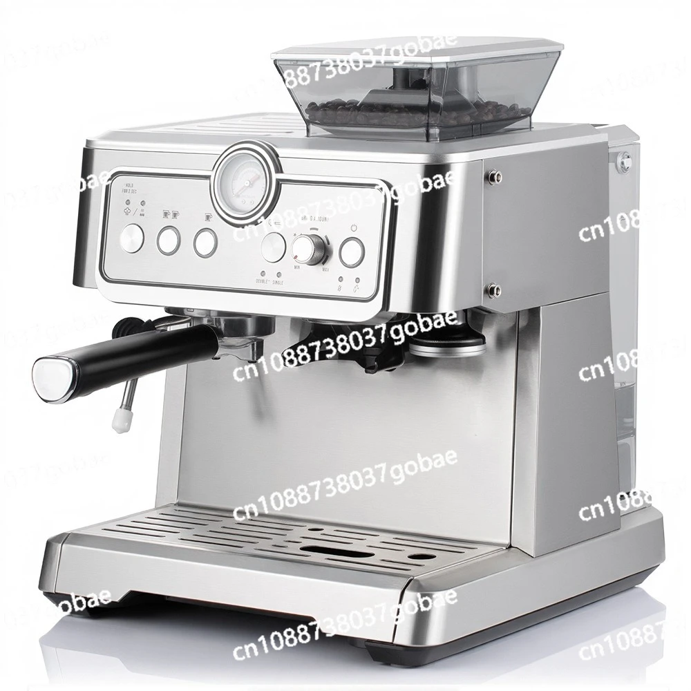 Semi-automatic espresso coffee machine with grinding touch screen pump pressure