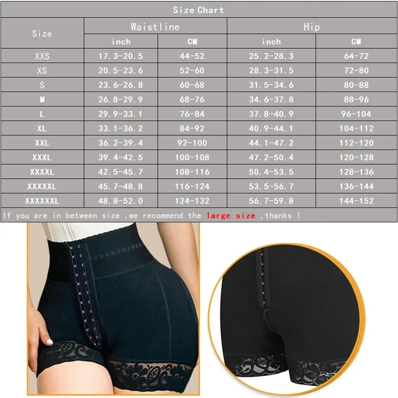 AfruliA Butt Lifter Tummy Control Panties Fajas Colombianas BBL Shorts Hip Enhancer Flat Belly Sheath Waist Trainer Body Shapers