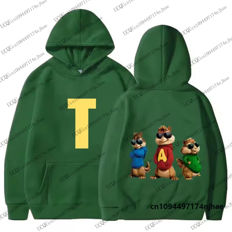 2026 Alvin and The Chipmunks Cotton Hoodies For Men Women Autumn Winter Long Sleeve Sweatshirts Casual Pullover Oversized Tops