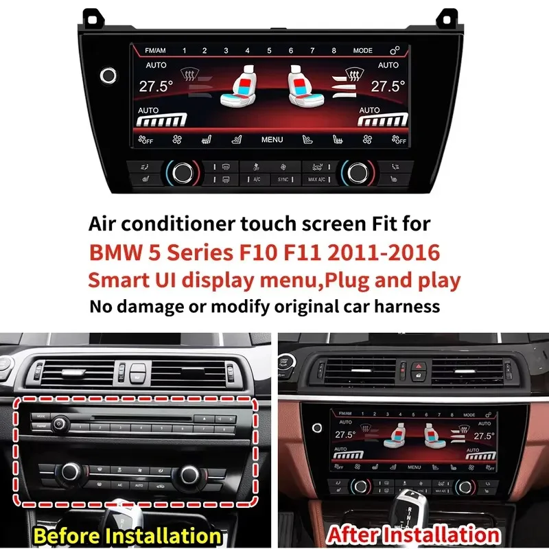 Krando Digital AC Touch Screen 3 5 Series X5 X6 2011-2022 Car Air Conditioning Panel Board Climate Control LCD Display