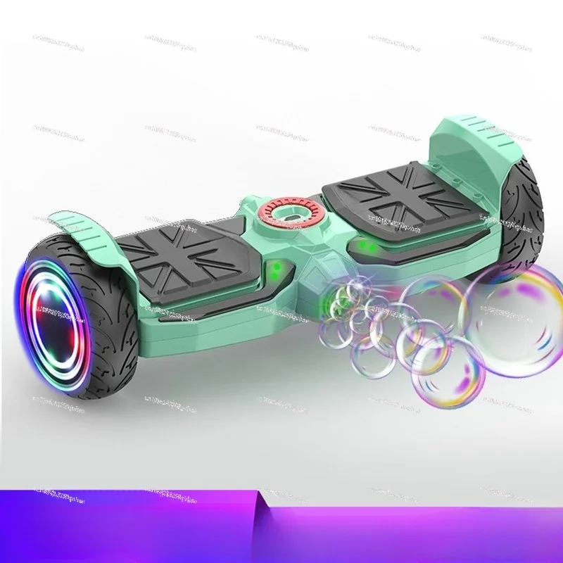

Children's two-wheeled electric balance car Smart bicycle Bubble blowing balance car Scooter