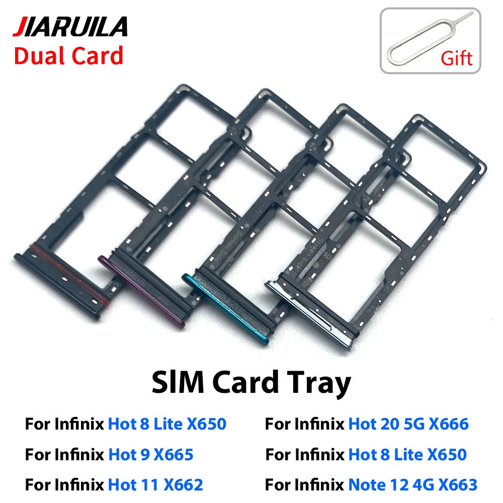 الهاتف المحمول الجديد الجانبي بطاقة SIM صينية رقاقة فتحة حامل جيب ل انفينيكس الساخن 8 لايت 9X665 11X662 20 5G نوت 12 4G الذكية 7