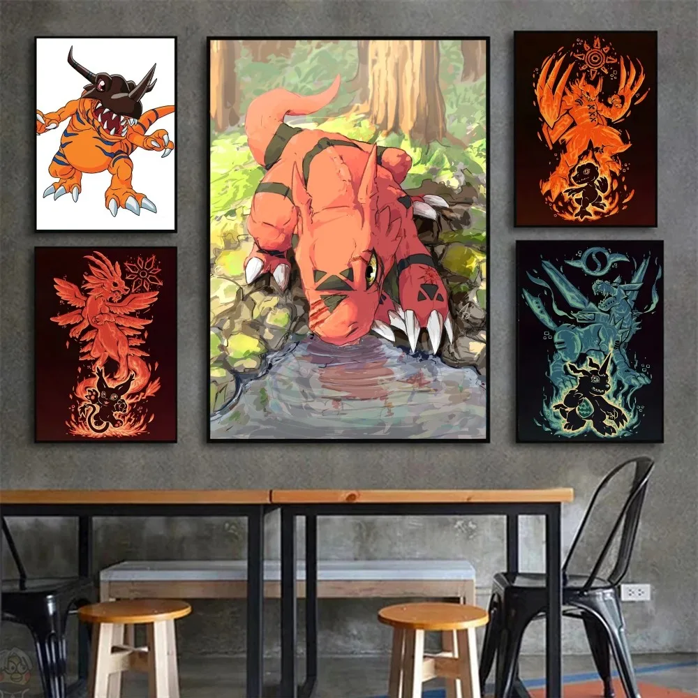 Japan Anime D-Digimon Poster Wall Art Home Decor Room Decor Digital Painting Living Room Restaurant Kitchen Art