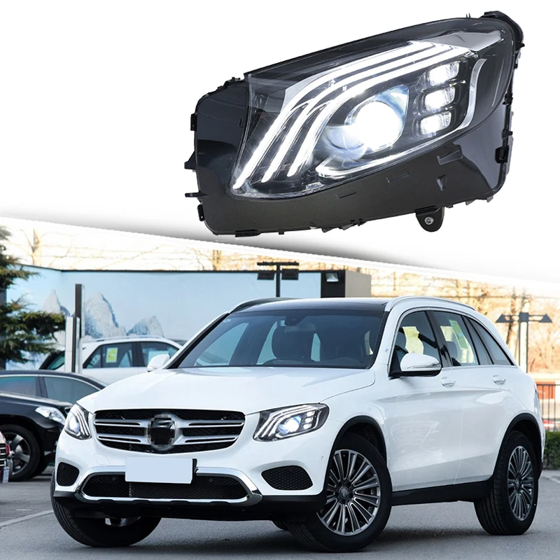 

Светодиодные фары GLC/W253 16-19 в стиле Maybach с дневными ходовыми огнями для Mercedes-Benz