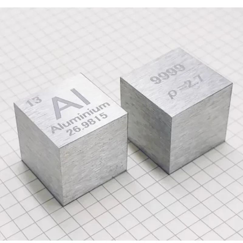 Aluminum Cube Periodic Table Collection Metal Element Cubes 10mm 25.4mm 1 Inch