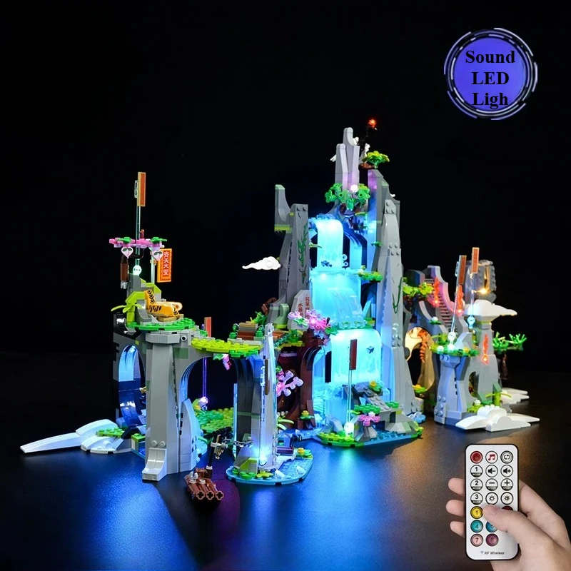 LED Lighting Set Suitable for LEGO The Legendary Flower Fruit Mountain 80024 Building Blocks
