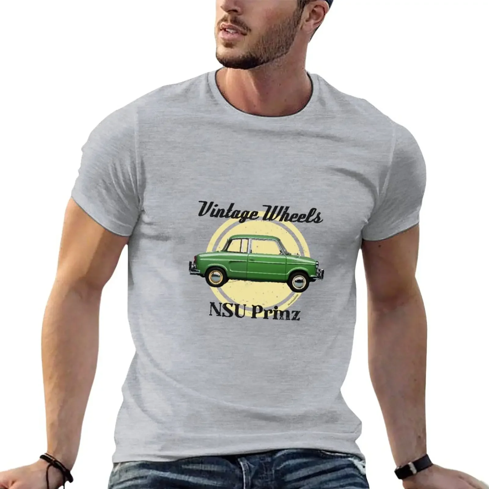 

New Vintage Wheels - NSU Prinz T-Shirt Anime t-shirt cute clothes T-shirt short graphic t shirts Men's t shirts