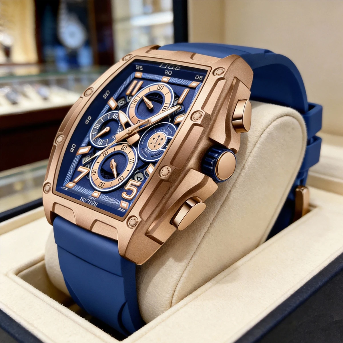 

Мужские многофункциональные кварцевые часы LIGE Fashion Luxury с хронографом, водонепроницаемые, светящиеся, мужские часы, reloj hombre, relógio