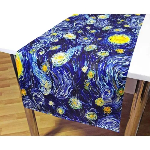 Van Gogh Starry Night Pattern Decorative Runner