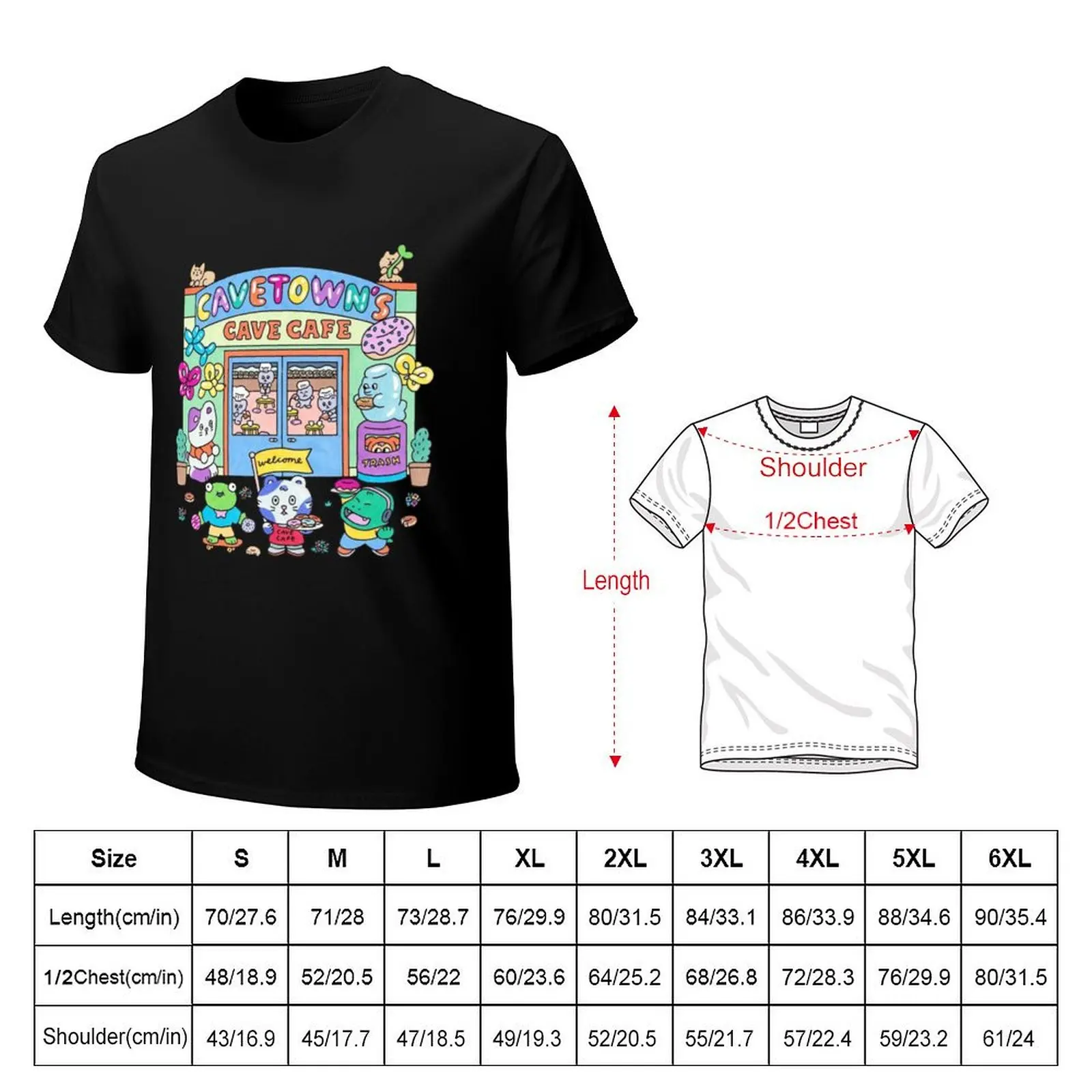 Cavetown Cave Cafe T-Shirt Lightweight Print T-Shirt