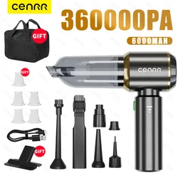 CENRR Mini Car Vacuum Cleaner 360000PA Powerful Wireless Cleaner HandHeld Portable Vacuum Cleaner For Car Home Cleaning Machine