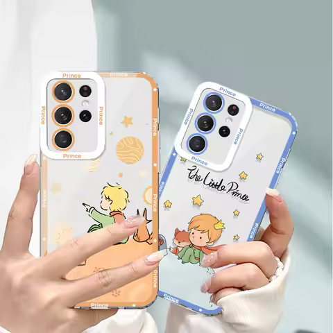 The Little Prince Phone Case for Samsung Galaxy A55 A15 A54 5G A35 A25 A14 A24 A34 S24 Ultra S23 FE S20 S21 S22 Plus Soft TPU